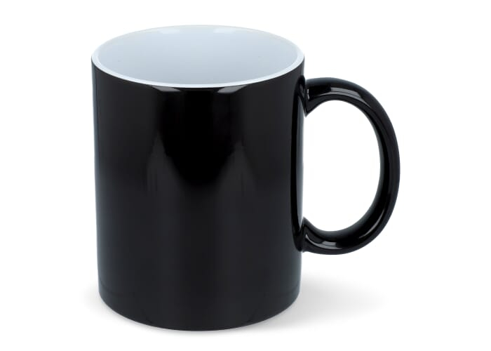 Mug magique personnalisable 300ml Oslo noir / blanc